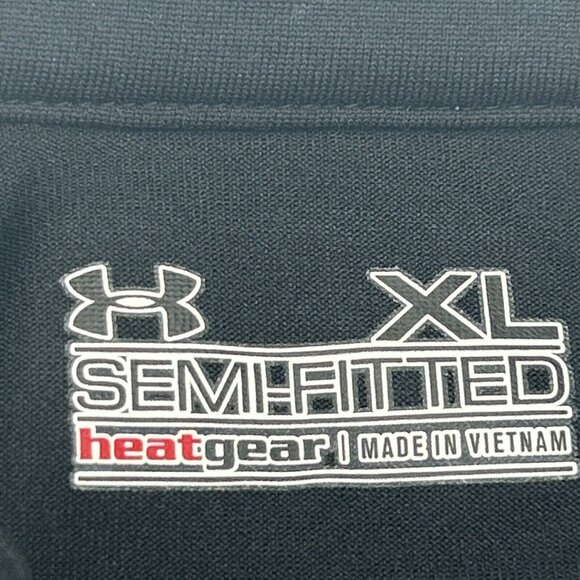 Washington Nationals Shirt Women's XL Black Under Armour 1/2 Zip Pullover MLB - Picture 3 of 9